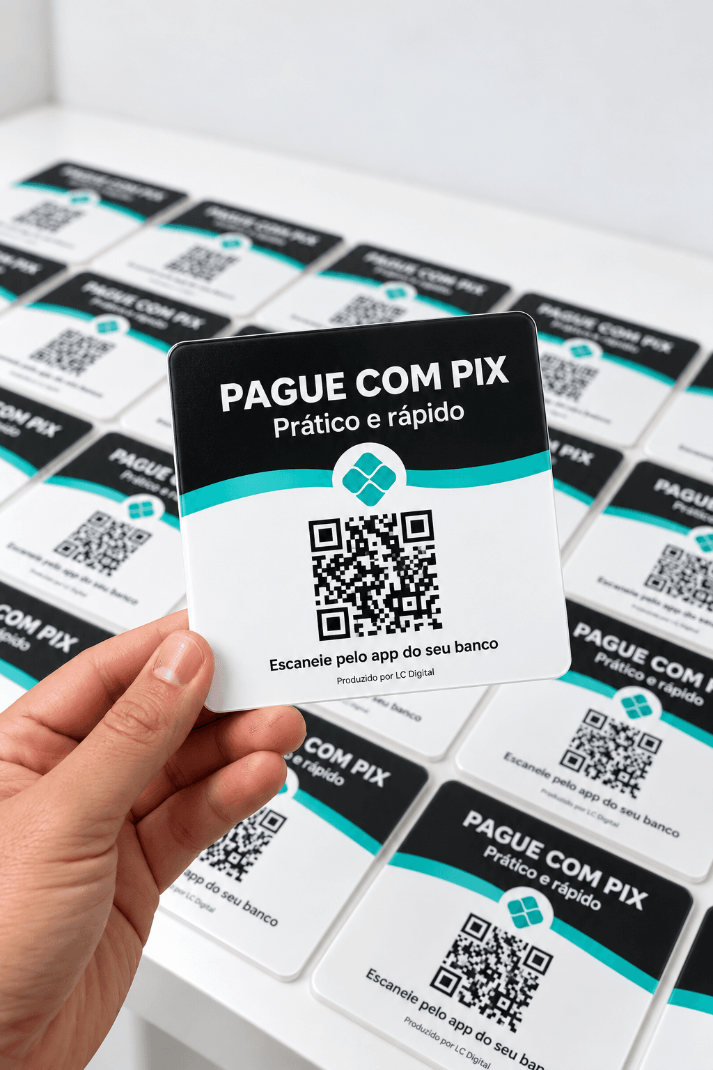 Pagamento Pix · Preto · Somente QR Code · sem NFC